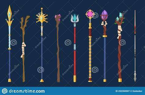 Enchanted staff and a wondrous magical land